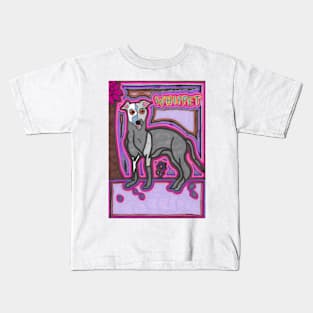 Whippet in the Garden Kids T-Shirt